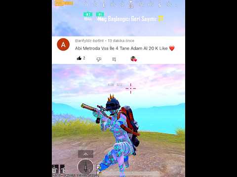 VSS İLE 1V4 AT DEDİ ( SONUÇ )😂 #pubgmobile #fearhakan #shorts #tiktok #beniöneçıkart #pubgm