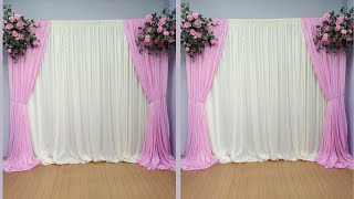 Diy _ wedding backdrop, pink floral backdrop