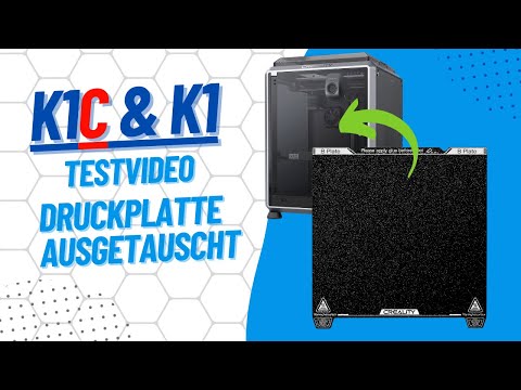 Creality K1C & K1: Getestet mit einer anderen Druckplatte