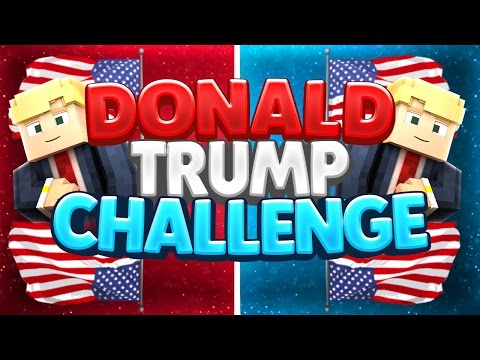 DONALD TRUMP CHALLENGE! (MINECRAFT SKYWARS SHORTS #58)