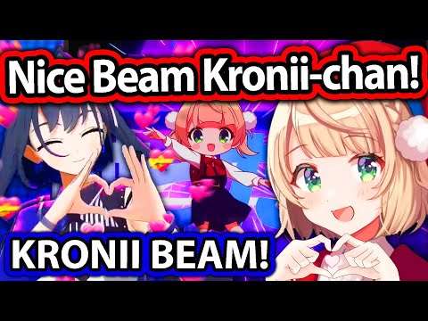 Ui-Mama Saw Kronii Beam during Loli-God Requiem Performance at The HoloFes Concert 【Hololive】