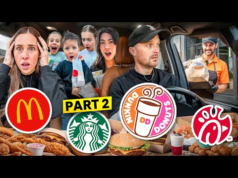 WE ORDER the MOST POPULAR FAST FOOD the CAR IN FRONT ORDERS! 🍔 *Part 2**