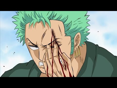 Zoro remembers how Mihawk cut his eye with Yoru in One Piece