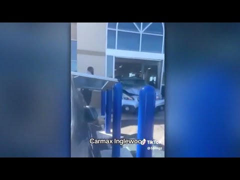 SUV smashes into California car dealership; 8 hurt