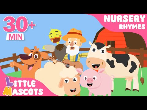 ✨Old MacDonald Song | Animal Songs + more | Little Mascots Nursery Rhymes for Kids