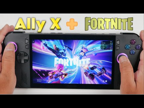 Fortnite Gameplay in ROG Ally X [ No commentary ]