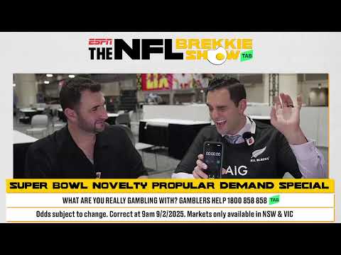 #NFL Brekkie Show LIVE: Super Bowl Novelty Propular Demand Special from New Orleans presented by TAB