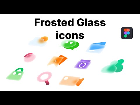 Frosted Glass Icons in Figma | Glassmorphism Figma