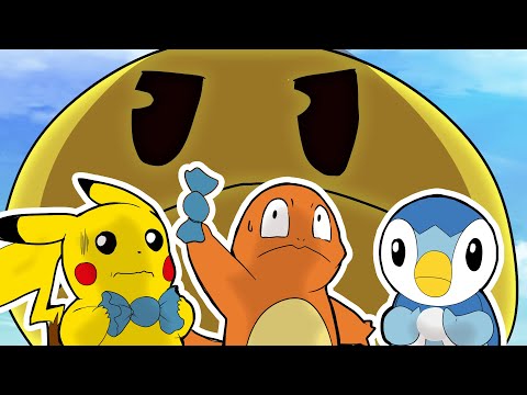 Pacman vs my favorite Pokemon, Charmander and Pikachu 2D