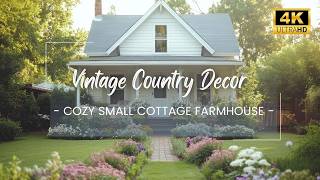 Elegant Vintage Country Decor Ideas for Cozy Small Cottage Farmhouse Home