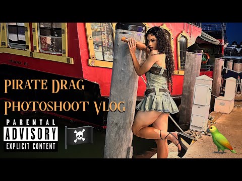 Pirate Drag Photoshoot Vlog | Follow Me Around 🏴‍☠️☠️