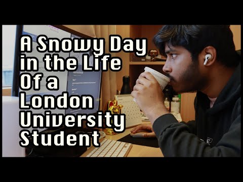 A Snowy day in the life of a London Uni Student