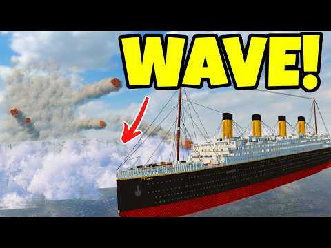 Titanic vs MODERN CRUISE SHIP Tsunami Survival! Teardown Gameplay