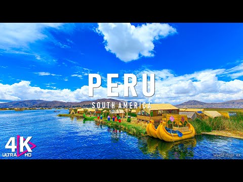 FLYING OVER PERU 4K - Relaxing Music With Beautiful Natural Landscape - Amazing Nature