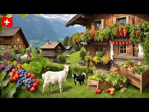 World Famous Heidi Village Switzerland🇨🇭Heididorf , Maienfeld _ SWITZERLAND Countryside Life !