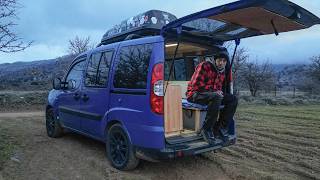 Solo Winter Car Camping | Surviving Freezing Cold in the Mountains