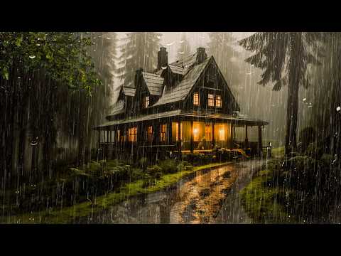 FASTEST Sleep with Heavy Rain on Roof - Rain Sounds for Sleeping - for Insomnia, Study, ASMR