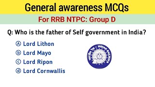 RRB NTPC general awareness | RRB NTPC GK GS 2025 | rrb group d important topics 2025 | ntpc gk gs