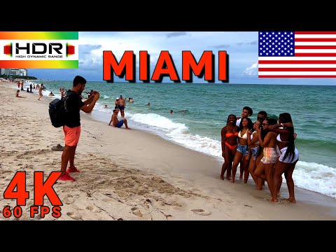 Miami's Great Beach Walk Florida USA 4K HDR