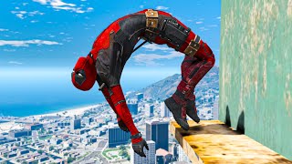 GTA 5 DEADPOOL Funny Moments - Funny Gameplay Fails Compilation (Active ragdoll physics) Ep 17