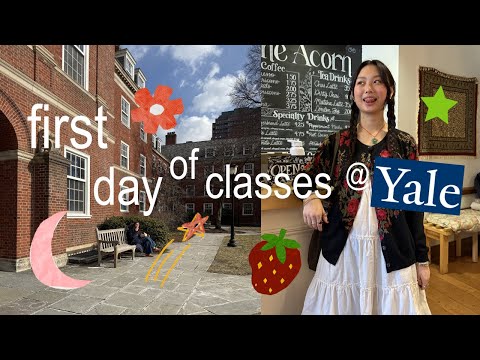 first day of classes @ yale 🌝🧺🫒 | productive study vlog, hanging w/ friends, spring semester