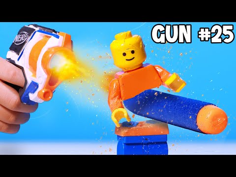 50 NERF Guns vs LEGO