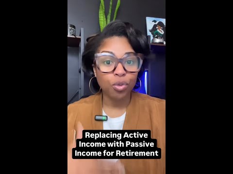 Replacing Active Income with Passive Income for Retirement #shorts