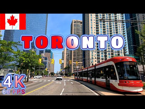 Toronto Drive Part 3/7, Metropol City in Canada 4K - UHD