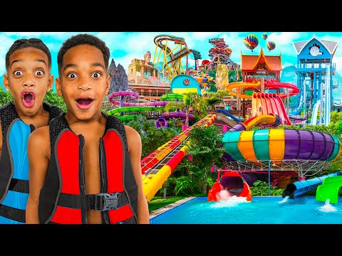 SURPRISING DJ & KYRIE WITH WORLD'S BEST WATER PARK **THEY WENT CRAZY**