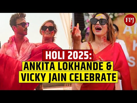 Holi 2025: Ankita Lokhande and Vicky Jain Celebrate The Festival Of Colours!