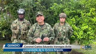 Ejército entrega radios a la comunidad de los sectores de influencia del Nevado del Ruiz