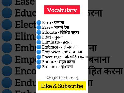 Daily Use English Vocabulary | spoken english learning videos | English Speaking Practice #shorts