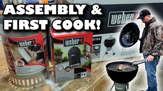 Assembling My New Weber Kettle Grill And My First Cook With It!