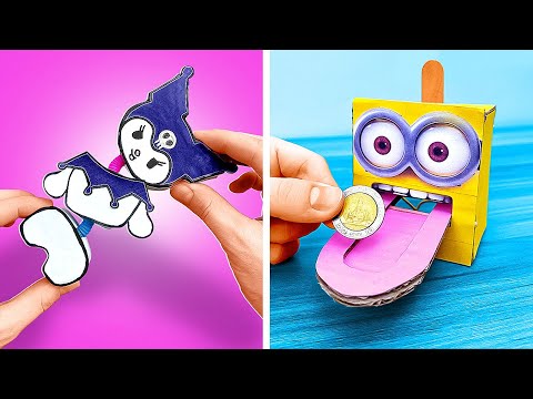 WOW! 😲 Amazing Cardboard DIYs for School You MUST Try! 🎨📏