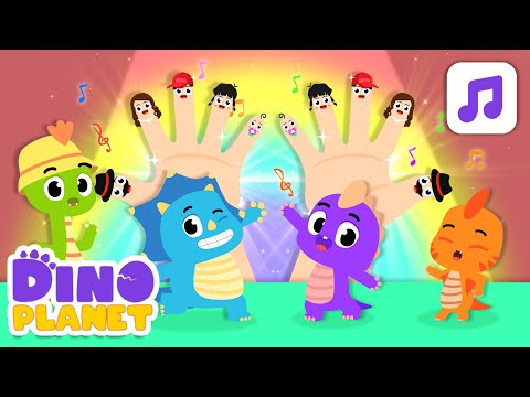 FINGER FAMILY👩‍👩‍👧‍👧 + MORE DANCE SONGS | DINO PLANET