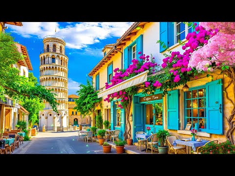 Italy Outdoor Coffee Shop Ambience ~ Positive Bossa Nova Jazz & Sweet Italian Music for a Happy Mood