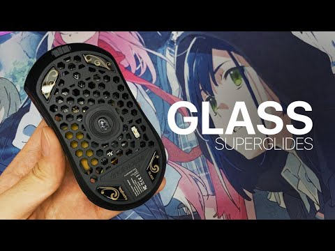 I finally UPGRADED my mouse with GLASS SUPERGLIDES