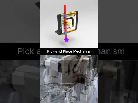 Pick and Place Mechanism #cad #mechanic #mechanism #engineering #wrapping  #3d