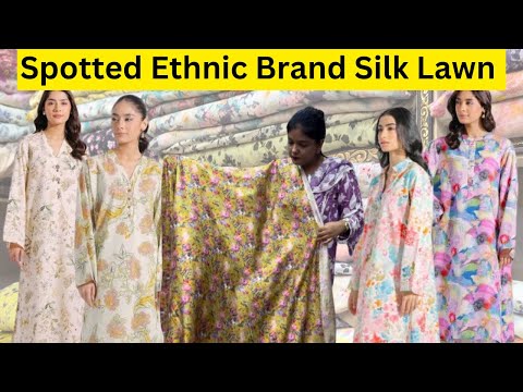 Spotted Ethnic Brand Silk Lawn | Unstitched 2-3 Piece | Qurtuba Market | Brands Dupe