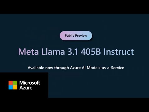 Introducing Meta Llama 3.1 405B Instruct on Azure AI