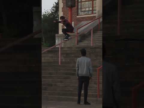 Brandon Bobadilla with a topsoul on a rail in Waco #rollerblading #inlineskating #skating