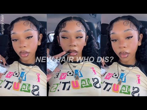 hair vlog: i’m 2 conceited! fluffy edges + fluffy curls wig install | ft. wigmy hair