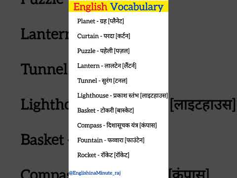 Daily Use English Vocabulary | spoken english learning videos | English Speaking Practice #shorts