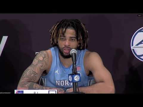 UNC comeback falls short vs. Duke: Head coach Hubert Davis, guard RJ Davis discuss 74-71 loss