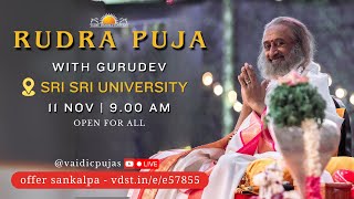 Rudra Puja With Gurudev | Live From SriSri University