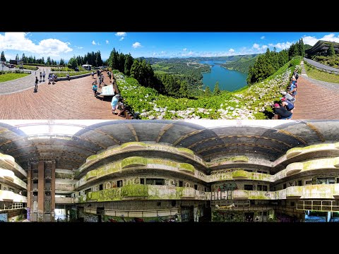 Monte Palace Abandoned Luxury 5 star Hotel Sao Miguel, Azores, Portugal Insta360 X4 8K 360 video