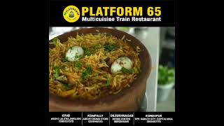 Platform65 Train Theme restaurant #platform65 #trendingshorts #trainthemerestaurant