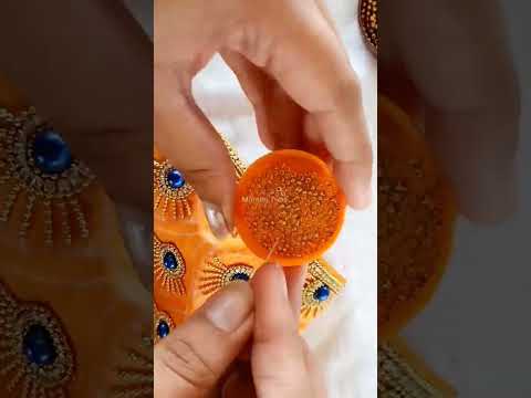 Beautiful and Very Grand Aariwork Blouse Design with normal needle|Aariwork|Blouse Design #aariwork