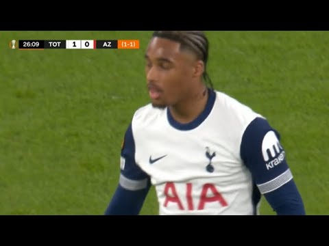 Wilson Odobert Goal | Tottenham vs AZ Alkmaar 3-1 | Highlights | UEFA Europa League 24/25