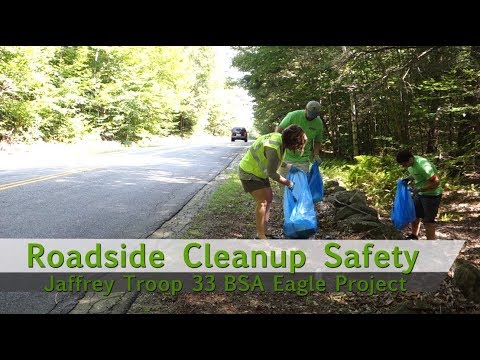 Jaffrey NH Roadside Cleanup Video